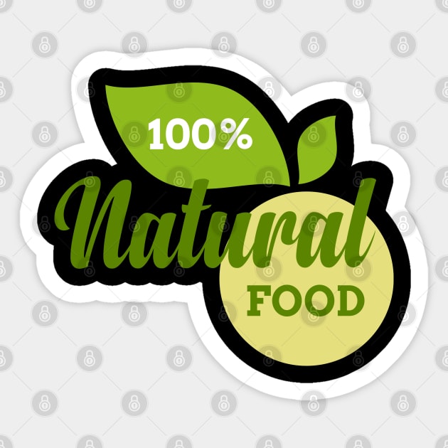 Natural Food Sticker by busines_night